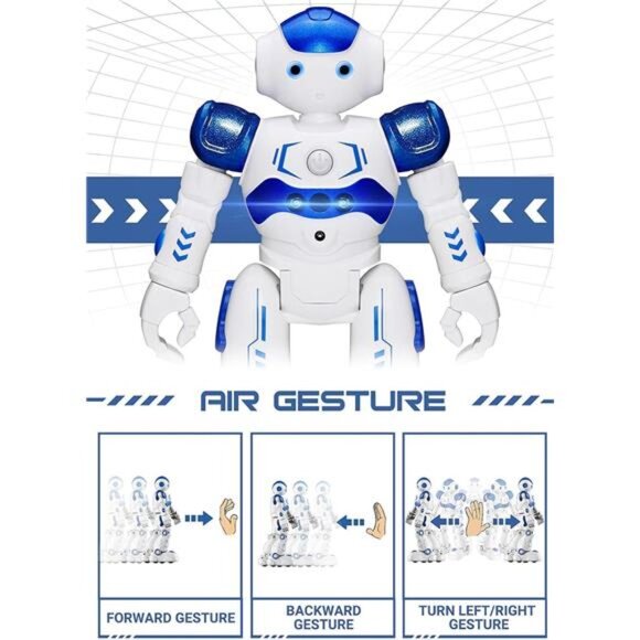 RC Robot Toys for Kids,Gesture & Sensing Programmable Remote Control Smart Robot - Picture 2 of 7